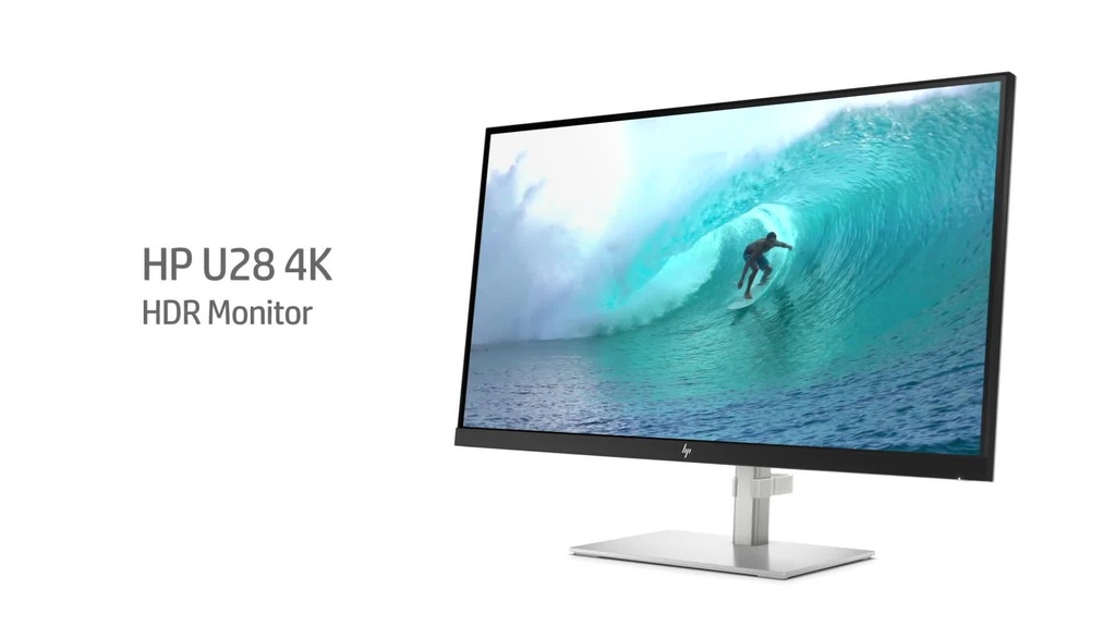 HP U28 4K HDR モニター 28インチ シルバー HP U28 4k HDR Monitor